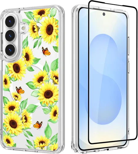 Vista 19 de OOK Funda para iPhone 17 Pro compatible con Magsafe, con protector de pantalla, elegante lazo estético, delgado, transparente, magnético, a prueba