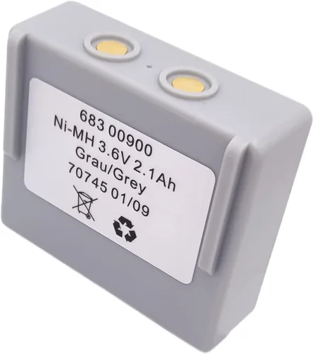 Vista 2 de Batería recargable 68300900 de 3.6 V 2.1 Ah Ni-MH Grau/Gris para control remoto HETRONIC 683 00900 batería, 2100 mAh