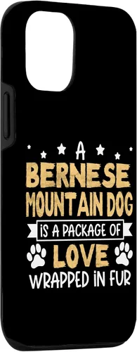 Vista 3 de iPhone 14 Un paquete de amor envuelto en piel - Estuche para perro de montaña bernés