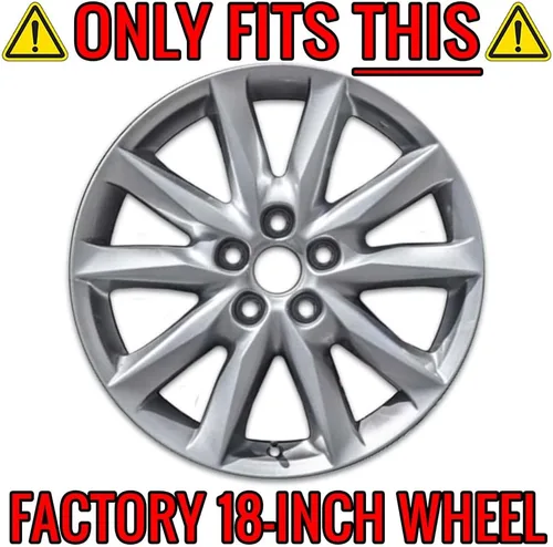 Vista 3 de Juego de 4 fundas de rueda de 18" 5 Dbl Spk para Mazda 3 Touring 2017-2019 - Cromo