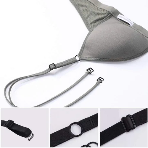 Vista 2 de SelfTek 120 clips para correa de brasier para espalda, brasier de 0.315 pulgadas que convierten el brasier de 0.315 pulgadas, clips de ajuste