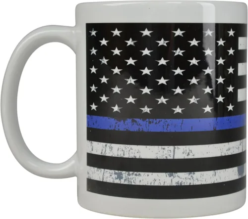 Vista 3 de Rogue River Tactical Divertida taza de café con la bandera de Estados Unidos, paquete de taza de café con la bandera de Estados Unidos, paquete
