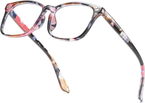 Vista 12 de Gafas cuadradas unisex con estilo sin receta Negro