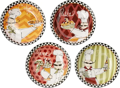 Vista 3 de Certified International Corp Certified International Chefs on the Go - Juego de pasta, multicolor, 5 piezas