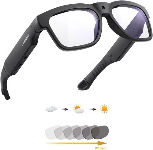 Vista 10 de OhO Smart Glasses with Full HD Camera & Open Ear Bluetooth Speaker Headphone,Built in Memory,for Men Women