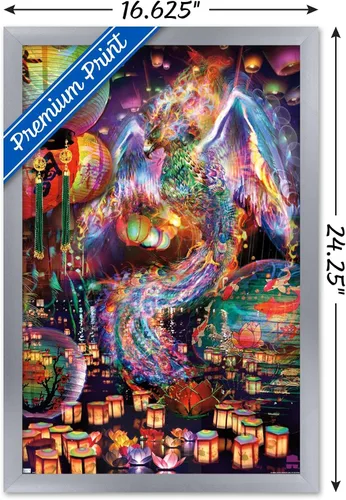 Vista 3 de Trends International Jumbie - Póster de pared de Phoenix, 14.72 x 22.37 pulgadas, versión enmarcada plateada Versión con marco plateado