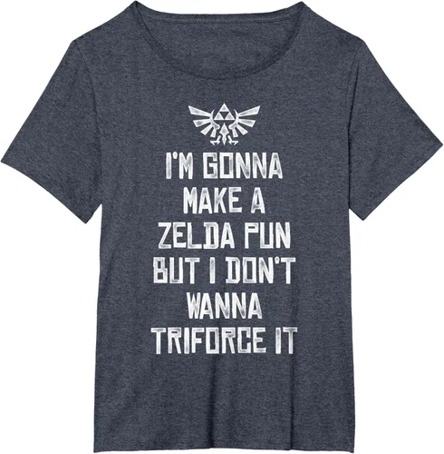 Vista 48 de Nintendo Zelda Funny Triforce It Pun - Camiseta gráfica, Negro, S