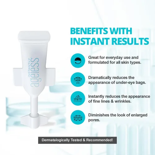 Vista 6 de Instantly Ageless - Crema de estiramiento facial instantáneo - Crema facial antienvejecimiento para el cuidado de la piel - Tensor de arrugas
