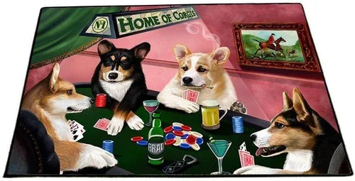 Vista 31 de Doggie of the Day Corgi Dogs Floor Mat - 4th of July Independence Day - Best Dog Doormat - Protector Decor - Unique Portrait Art - Premium Quality