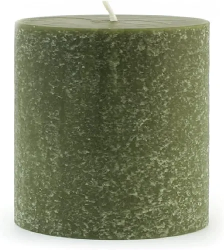 Vista 27 de Root Candles Velas de pilar sin perfume Timberline™ con textura mejorada de cera de abeja, 3 x 3 pulgadas, color gris pardo