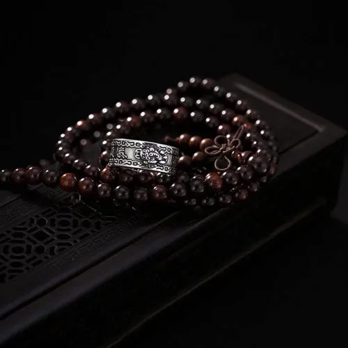 Vista 4 de Anillos de dragón PiXiu de Feng Shui para hombres y mujeres, anillo de la buena suerte para el éxito de la riqueza de plata esterlina anillos