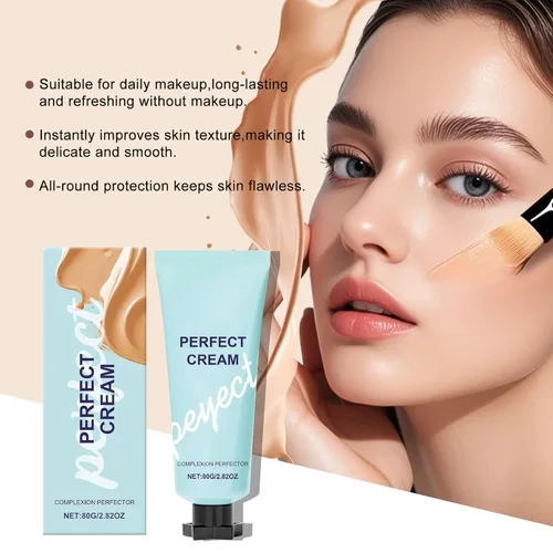 Vista 6 de Supreme CC - Crema corrector impermeable, perfeccionador de tez en crema, corrector hidratante de cobertura completa, base de crema CC de larga