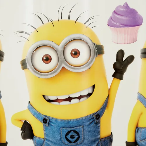 Vista 6 de RoomMates RMK2081GM Despicable Me 2 Minions 12 pulgadas x 48.5 pulgadas, calcomanías de pared gigantes gigantes amarillas, 11 piezas (paquete de 4)