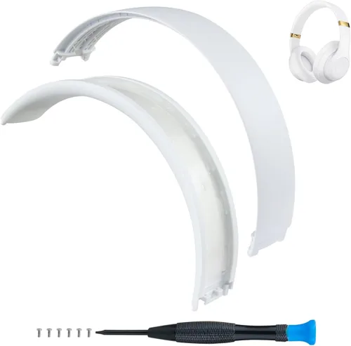 Vista 10 de SOPROM Funda de reemplazo de diadema de goma para auriculares Beats Studio 2 y Studio 3 con cable y inalámbricos, accesorios de reparación