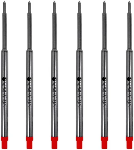 Vista 19 de Monteverde Recambios de bolígrafo suave USA para adaptarse a bolígrafos Waterman, punta media, negro, paquete de 2, rendimiento de escritura suave