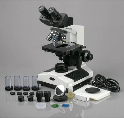 Vista 5 de AmScope Microscopio binocular compuesto B390B, aumento 40X-2000X