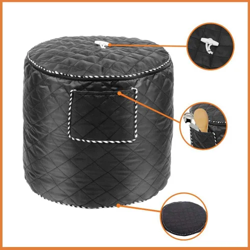Vista 4 de Funda para freidora de aire también para olla instantánea de 6 cuartos de galón y olla a presión eléctrica con bolsillo, cubierta a prueba de polvo
