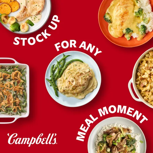 Vista 6 de Campbell's Sopa Condensada Crema de Champiñones con Ajo Asado, Lata de 10.5 Onzas