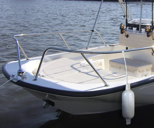 Vista 4 de Seachoice 79001 Twin Eye Ribbed Fender, 4-½-Inch x 16-Inch, White, 10'-20' Boat