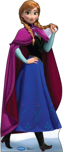 Vista 6 de Figuras de cartón de Frozen, se sostienen solas, Anna, talla única