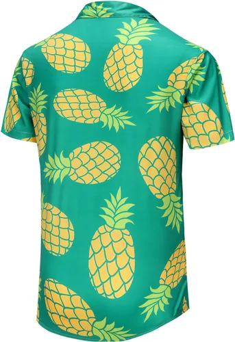 Vista 85 de KYKU - Camisa hawaiana funky para hombre, ropa tropical para vacaciones en Palm Beach