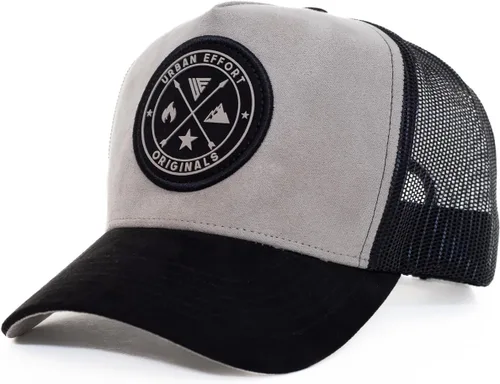 Vista 50 de Urban Effort Gorra trasera de malla, para hombres y mujeres, gorra de béisbol de 5 paneles, gran cierre a presión para caza y senderismo