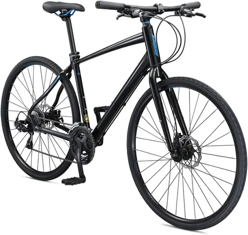 Vista 10 de Schwinn Vantage - Bicicleta híbrida deportiva para hombres y mujeres, transmisión de 21 o 24 velocidades, marco de aluminio, barra plana, frenos