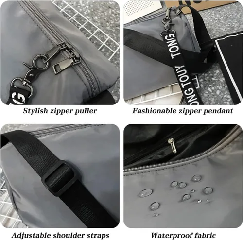 Vista 3 de Bolso cruzado de hombro para hombres y mujeres, artículos esenciales diarios, para viajes, gimnasio