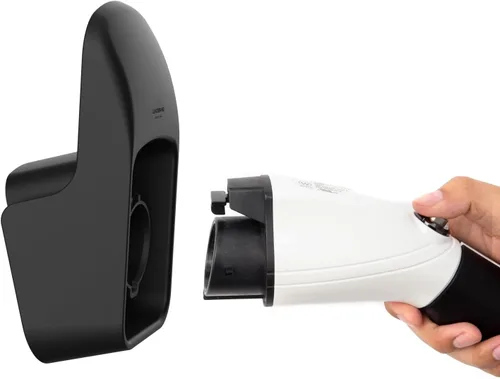 Vista 4 de 【Actualizado】 Soporte para cargador de vehículos eléctricos no oxidante – Funda SAE J1772 de alta calidad montada en la pared para gestión de cables