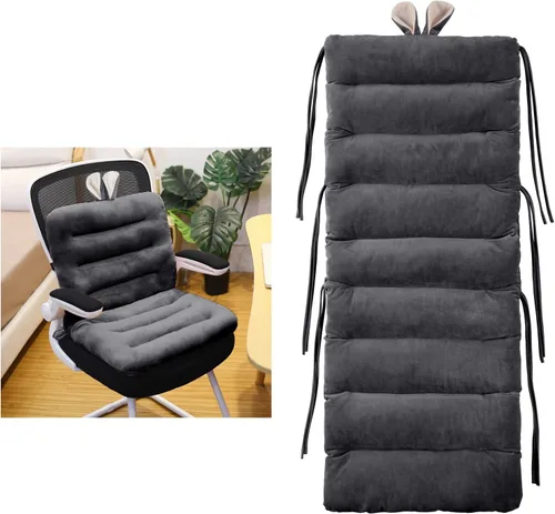 Vista 8 de ELFJOY Cojín para silla de escritorio para silla de dormitorio con respaldo Rosa Hot