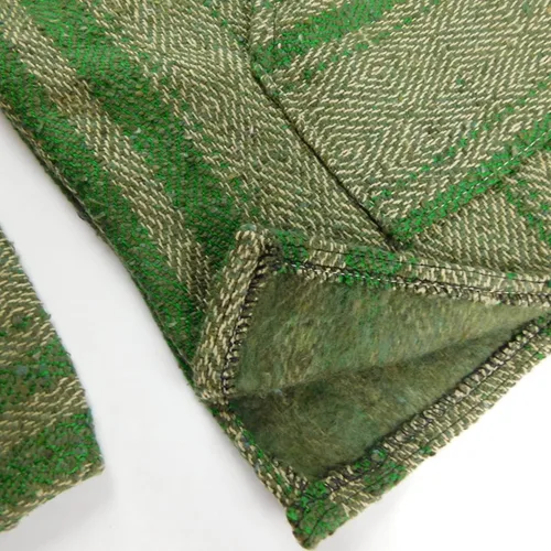 Vista 3 de Authentic Baja Hoodie - Drug Rug - Poncho mexicano - Verde