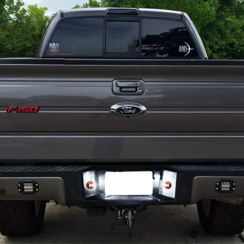 Vista 8 de D-Lumina Conjunto de luces LED para matrícula con tubo de neón OLED rojo compatible con camioneta F150 F250 F350 F450 F550 Superduty Ranger Explorer