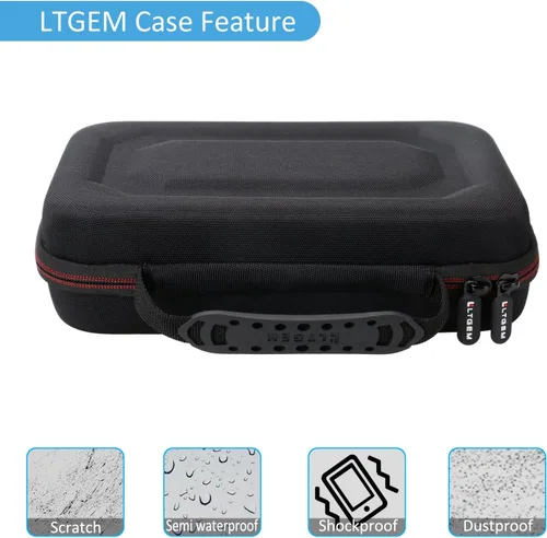 Vista 7 de LTGEM - Funda rígida para tablet Leapfrog LeapPad Ultimate Ready, color negro y gris Bolsa protectora de viaje, bolsa de almacenamiento