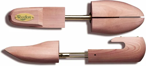 Vista 6 de Woodlore - Árboles de zapatos para hombre, combinación de 2 árboles aromáticos de cedro rojo (para dos pares de zapatos) fabricados en los Estados
