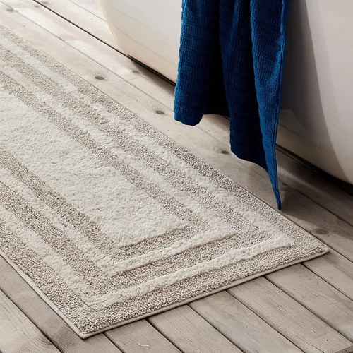 Vista 3 de Eddie Bauer - Alfombra de baño, alfombra de pasillo de algodón 100% suave y afelpado con mechones, altamente absorbente, de secado rápido y con Beige