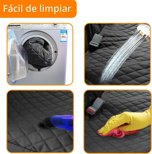 Vista 9 de Honest - Fundas de asiento de coche para perro, funda de asiento de perro con solapa lateral para automóviles, camiones y SUV, funda impermeable