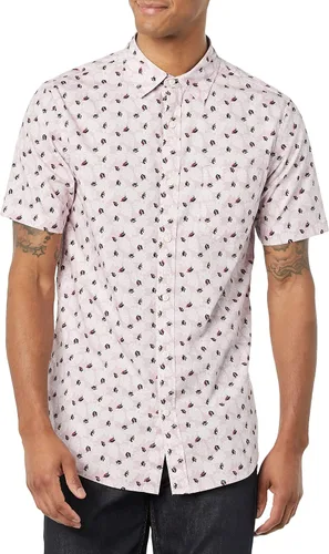 Vista 4 de Tienda Essentials Camisa de popelina elástica de manga corta para hombre