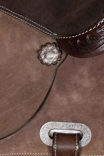 Vista 8 de Western Horse Barrel Racing Trail Saddle Tack Set American Leather