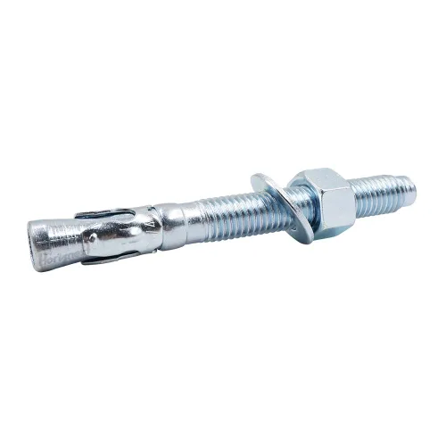 Vista 7 de Anclaje de cuña de 1/2" x 2-3/4", solo para cemento y hormigón, tornillos de acero al carbono galvanizados y pernos de retraso (10 unidades)