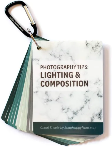 Vista 10 de Consejos de fotografía: tarjetas de composición e iluminación Tarjetas de referencia rápida de tamaño bolsillo para principiantes Snap Happy Mom