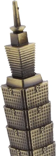 Vista 6 de MERIGLARE Aleación Taipei 101 Torre Edificio Estatua Estatua Modelo Hogar/Oficina Decoración Regalo