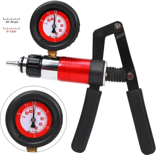 Vista 2 de 23PCS Kit de Purgado de Frenos con Bomba de Vacío de Mano, Purgador de Frenos, Herramientas de Purgado del Sistema de Frenos con Adaptadores y 2
