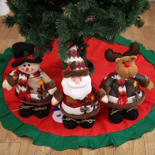 Vista 5 de Muñecos de decoración de Navidad, muñeco de nieve de pie, juguete de decoración para niños
