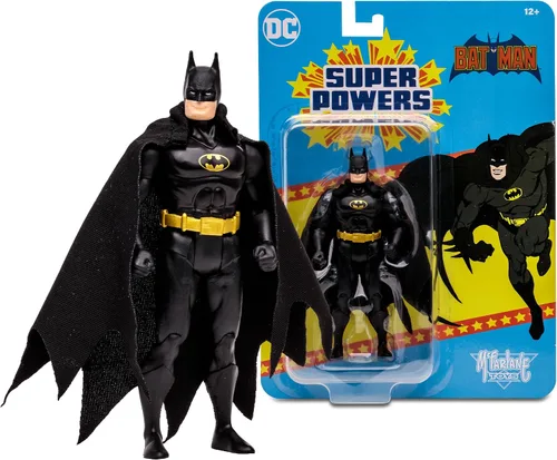 Vista 6 de McFarlane Toys - DC Super Powers Batman (traje negro) Figura de acción de 4.5 pulgadas