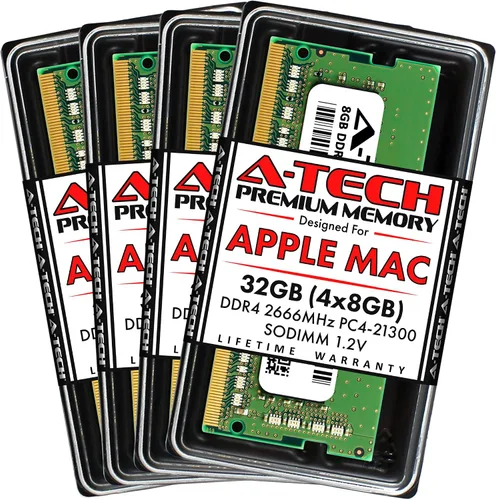 Vista 11 de A-Tech 8 GB de RAM para Apple iMac y Mac mini (2018, 2019 y 2020) DDR4 2666 MHz SODIMM PC4-21300 / PC4-21333 260-Pin SO-DIMM Actualización