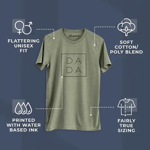 Vista 5 de Inkopious - Camiseta con inscripción DADA regalo del día del padre para padres primerizos
