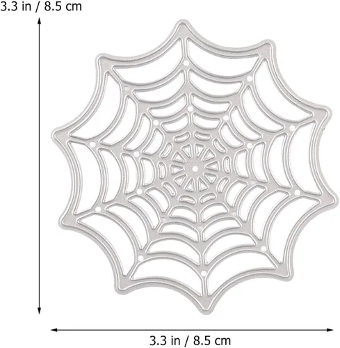 Vista 9 de EXCEART Plantilla de marco de fotos de bricolaje, tela de araña plateada troquelada para álbumes de recortes y fabricación de tarjetas, plantilla