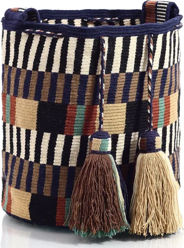 Vista 3 de WYOU Designer Collection, Handwoven Hobo Bucket Bag in Wayuu Crochet 1-thread