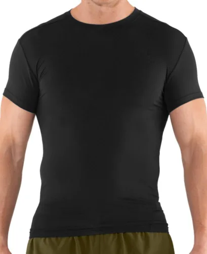 Vista 3 de Under Armour HeatGear - Camiseta de compresión táctica de manga corta para hombre