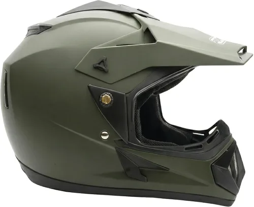 Vista 4 de MMG Casco todoterreno para motocicleta para adultos, DOT – MX ATV Dirt Bike Motocross UTV – con gafas Negro mate